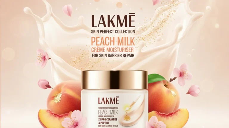 “सूखी या सेंसिटिव स्किन की लाइफलाइन! Lakmé Peach Pro Ceramide Crème Moisturizer – चेहरे को दे नेचुरल ग्लो और गहराई से नमी